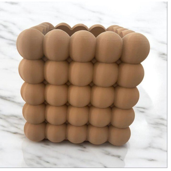 Bubble Cube Saksı Silikon Kalıp – Büyük Boy 18x16cm – KS3339