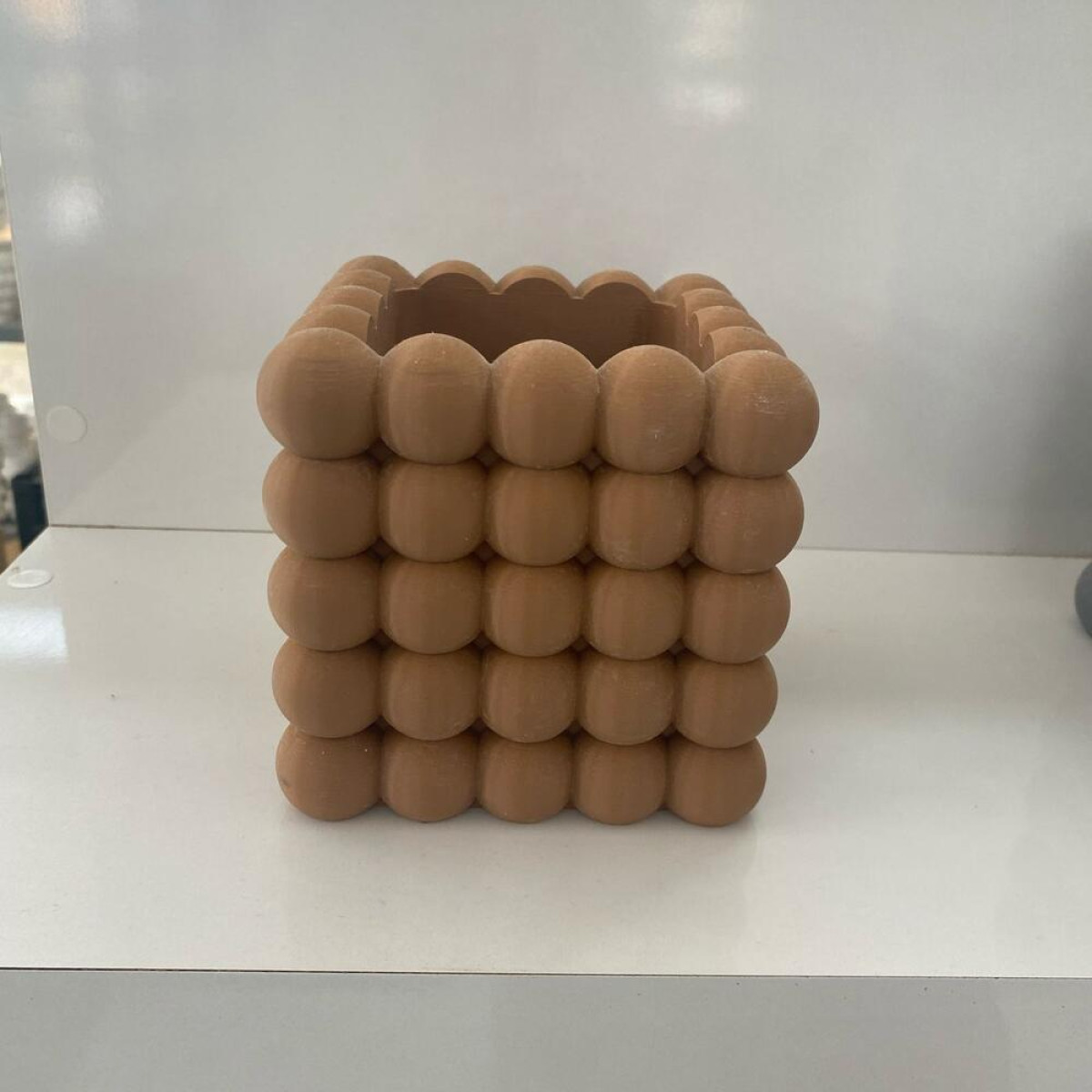 Bubble Cube Saksı Silikon Kalıp – Küçük Boy & 12x12cm – KS3337