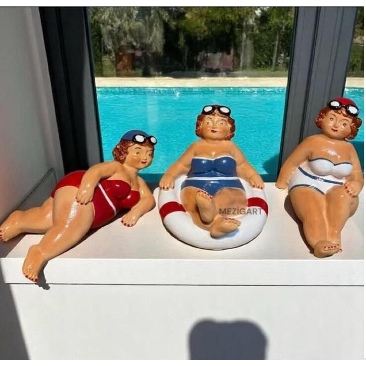 Dekoratif Deniz Kenarı Kadın Figürleri Silikon Kalıp – 3’lü Set – KS3331