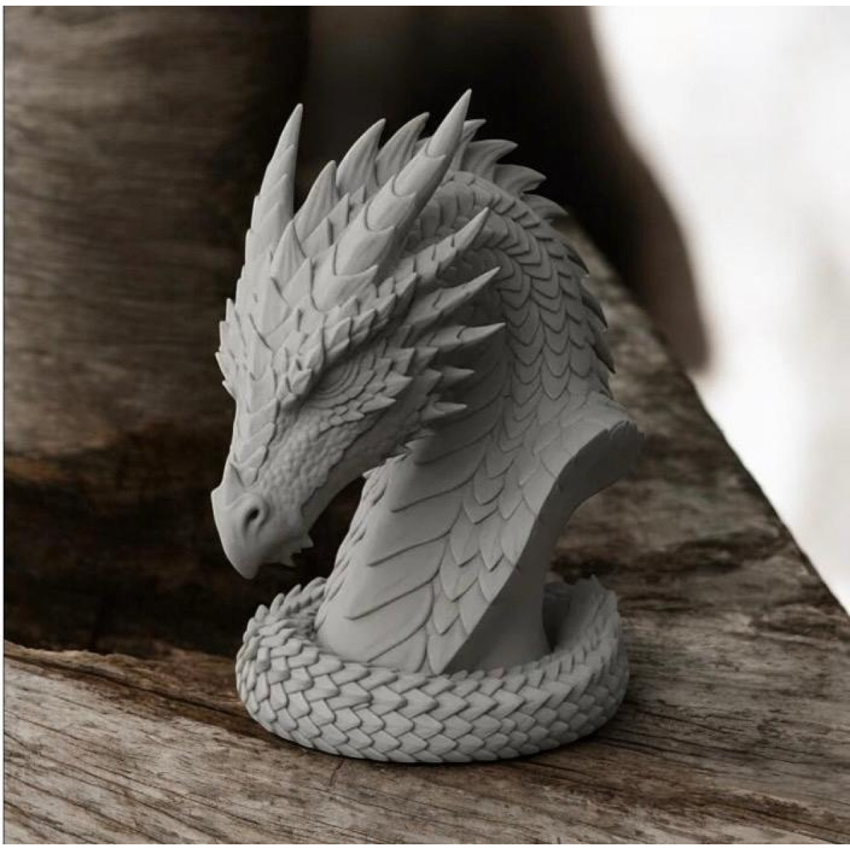 Ejderha Başı Büst Figür Silikon Kalıp – 18cm – KS3344 Ejderha Başı Büst Figür Silikon Kalıp – 18cm – KS3344