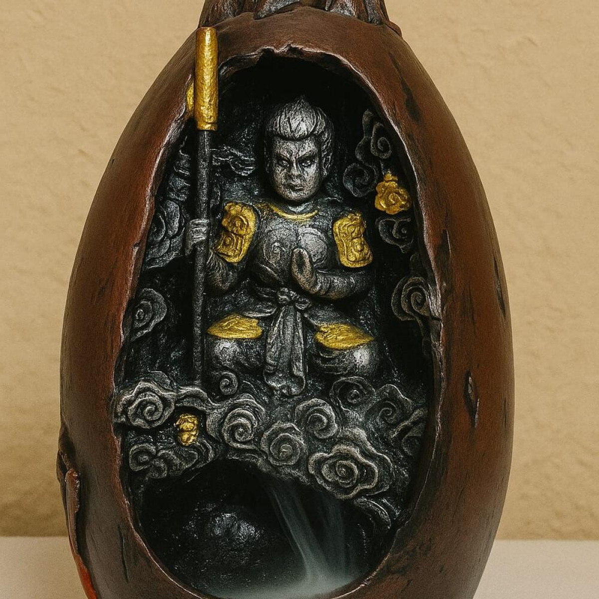Ejderha ve Savaşçı Temalı Dekoratif Obje & Tütsülük Silikon Kalıp – 19x13cm – KS3350 Ejderha ve Savaşçı Temalı Dekoratif Obje & Tütsülük Silikon Kalıp – 19x13cm – KS3350