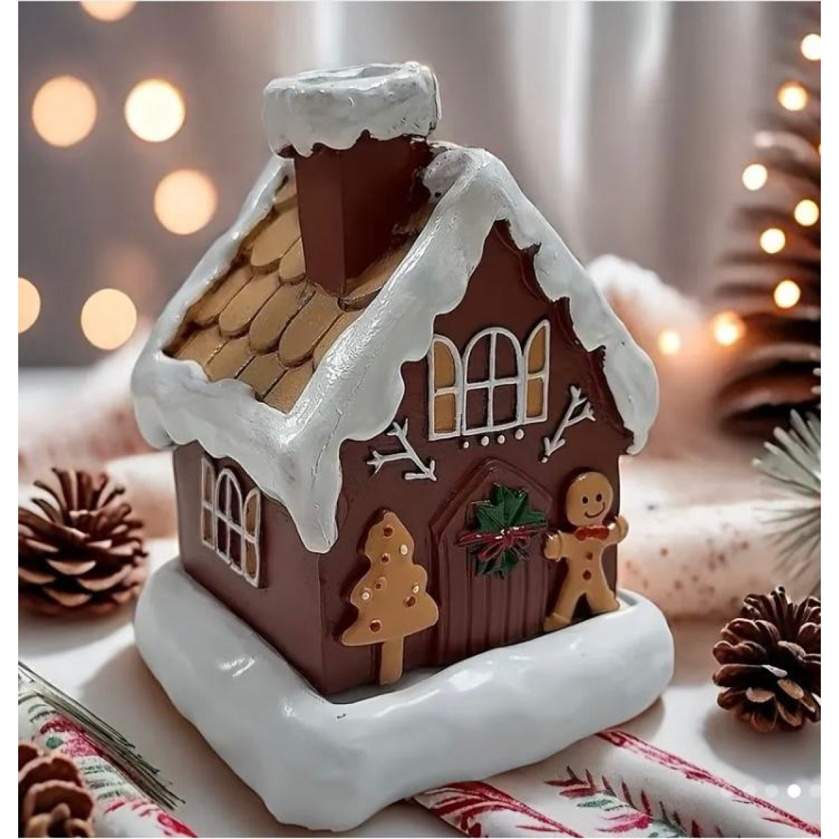 Kahverengi Ev Tütsü Silikon Kalıp – KS3367