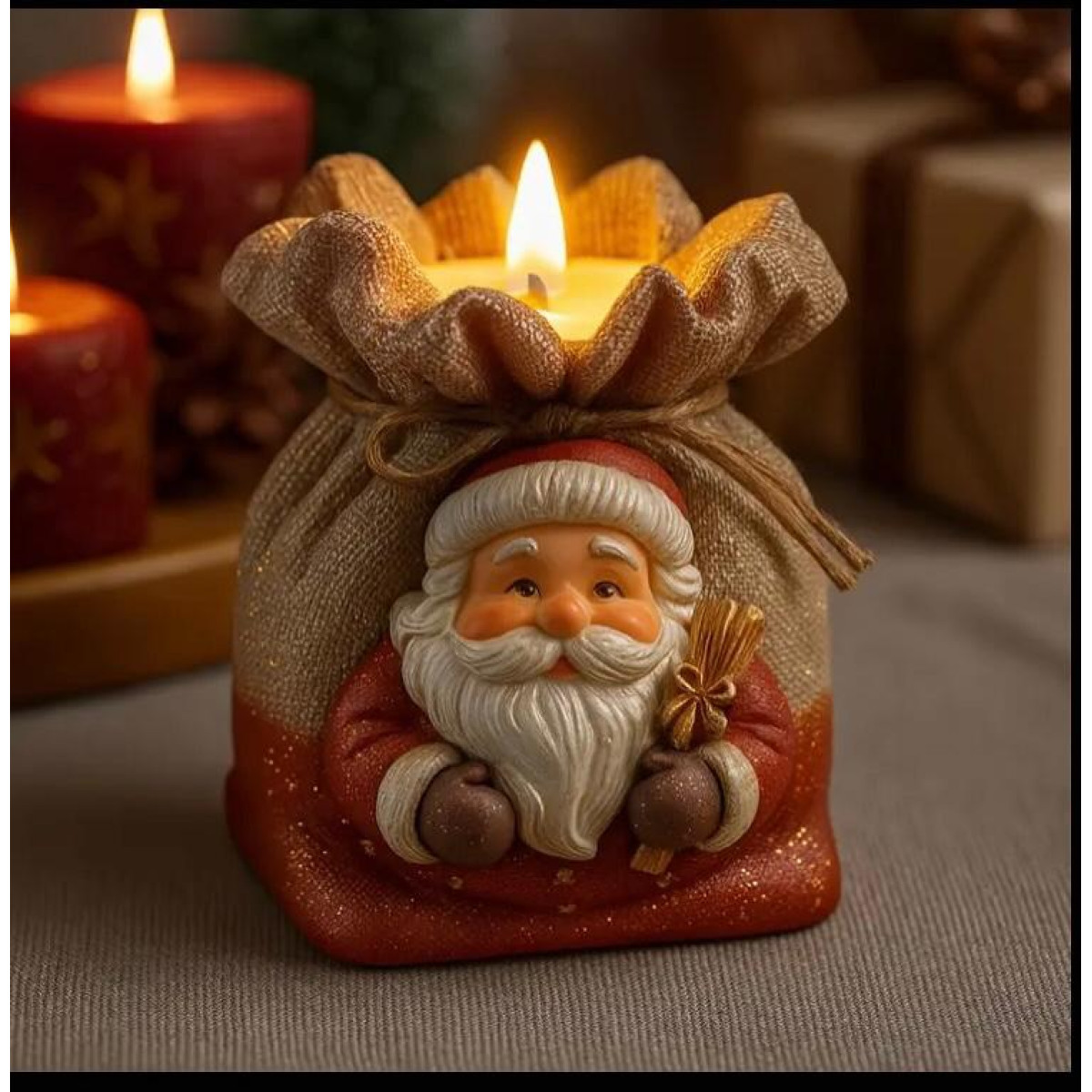 Noel Baba Çuval Mumluk Silikon Kalıp – KS3358 Noel Baba Çuval Mumluk Silikon Kalıp – KS3358