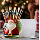 Noel Baba Figürlü Saksı / Fırçalık Silikon Kalıp - KS3352 Noel Baba Figürlü Saksı / Fırçalık Silikon Kalıp - KS3352