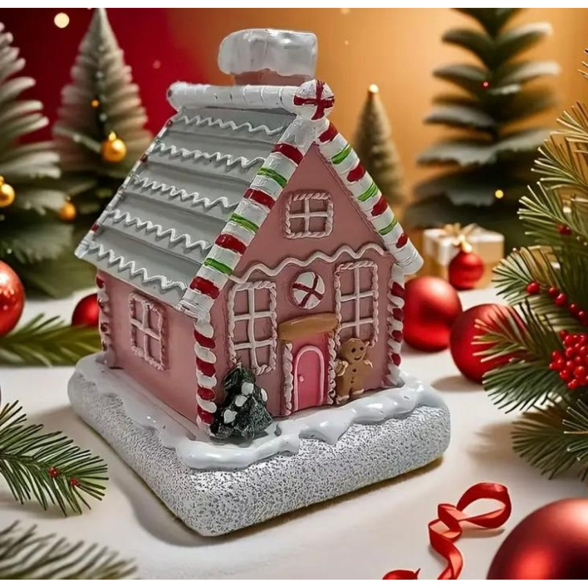 Pembe Ev Tütsü Silikon Kalıp – KS3368