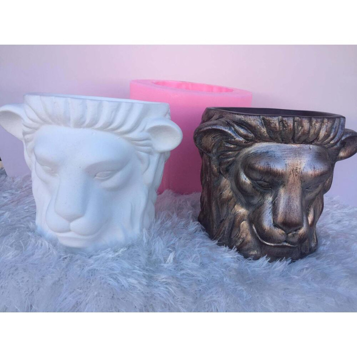Aslan Saksı Silikon Kalıp - HD1234