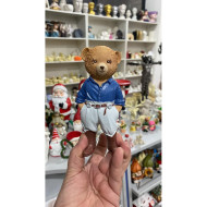 Ayıcık Biblo Kahverengi Kemerli Silikon Kalıp - KS3134