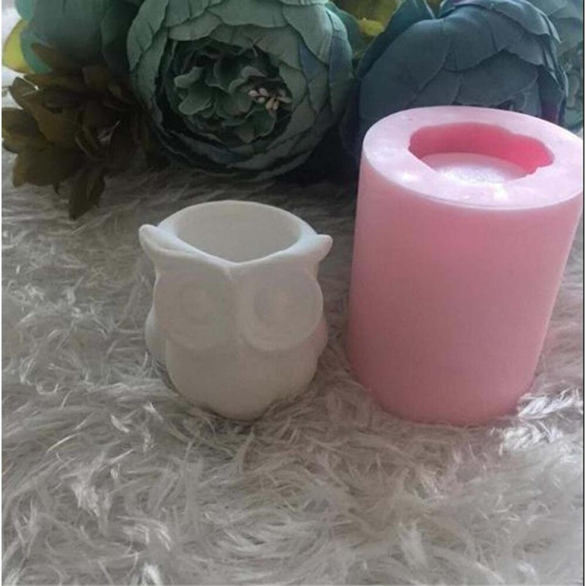 Baykuş Saksı Silikon Kalıp - HD1334 Baykuş Saksı Silikon Kalıp - HD1334