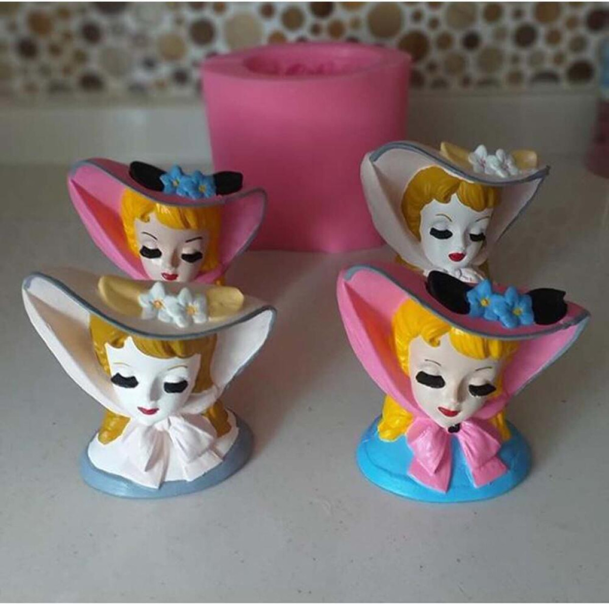 Bo Peep Şapkalı Kız Silikon Kalıp - HD1338