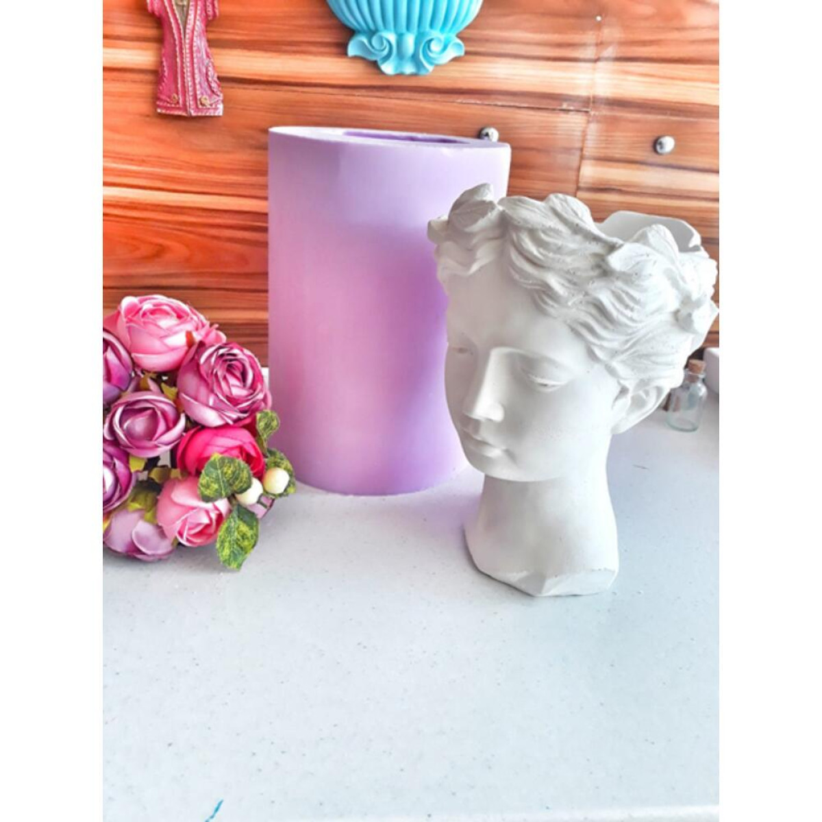Büyük Büst Saksı 25Cm Silikon Kalıp - HD1013 Büyük Büst Saksı 25Cm Silikon Kalıp - HD1013