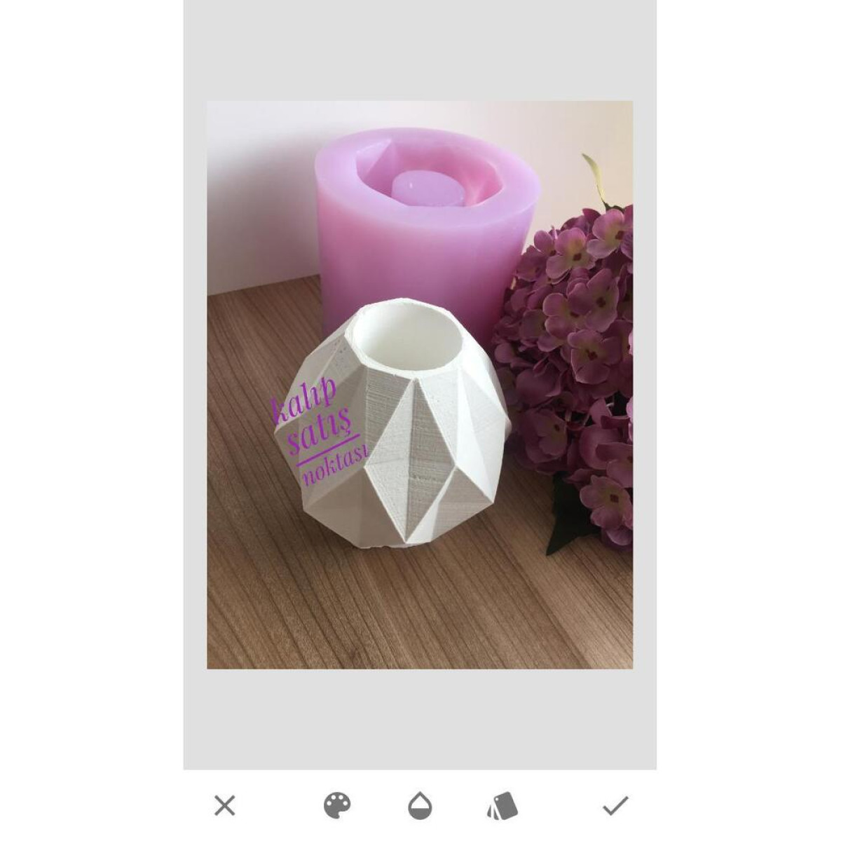 Büyük Vazo Silikon Kalıp - HD1512