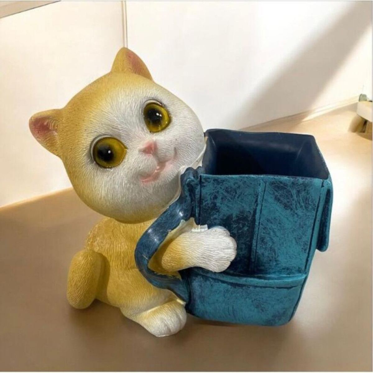 Çanta Tutan Kedi Kalemlik Silikon Kalıp -KS3018