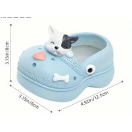 Cros Terlik Saksı Köpekli Model Silikon Kalıp - KS3141 Cros Terlik Saksı Köpekli Model Silikon Kalıp - KS3141