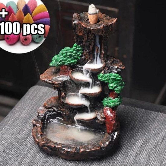 Dağlı Şelale Geri Akış Tütsülük Silikon Kalıp - HD1687