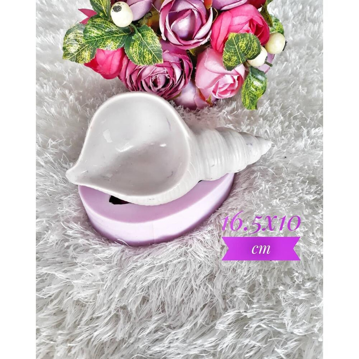 Deniz Kabuğu Silikon Kalıp Mumluk HD0925