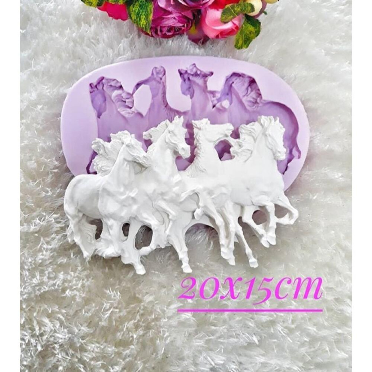 Dört Atlı Silikon Kalıp - HD0864