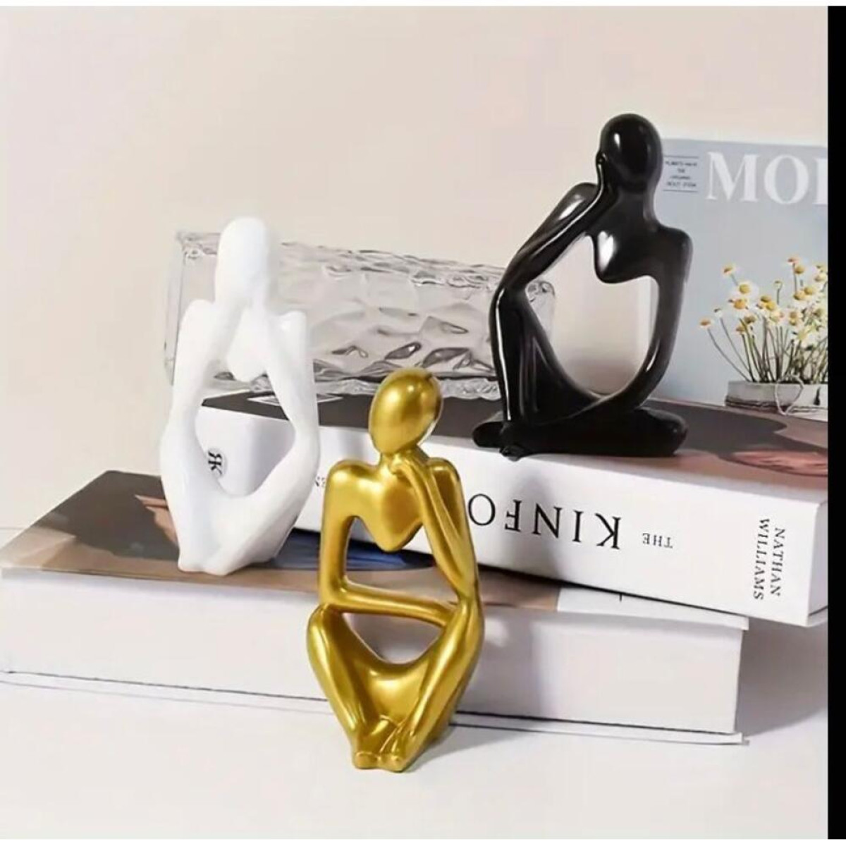 Düşünen Adamlar Soyut Biblo 3lü Takım Silikon Kalıp-KS3152