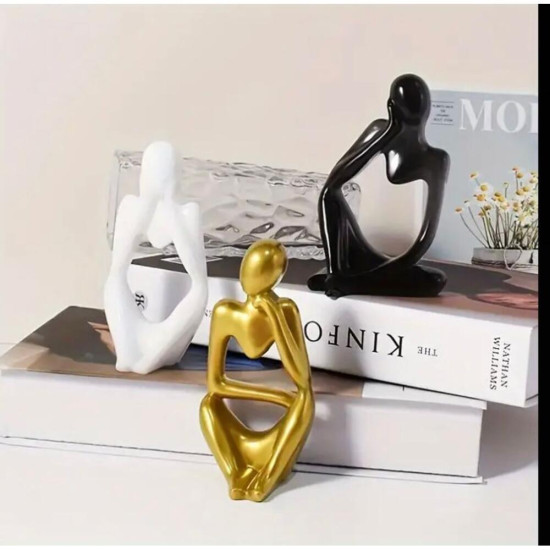 Düşünen Adamlar Soyut Biblo 3lü Takım Silikon Kalıp-KS3152