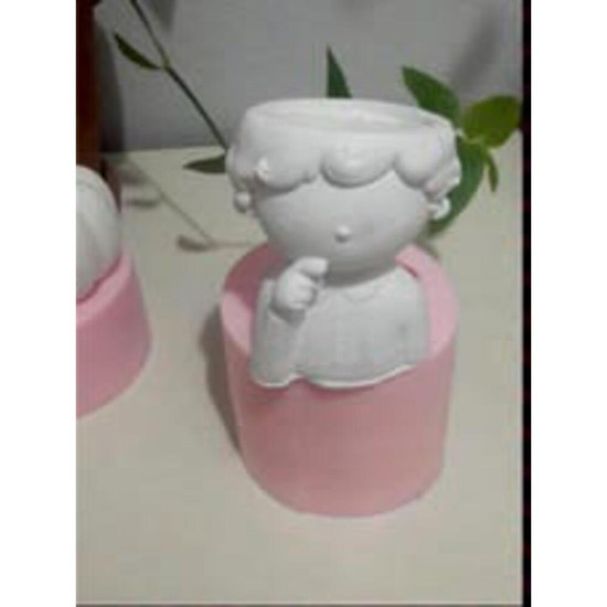 Erkek Sukulent Saksı Silikon Kalıp - HD0642