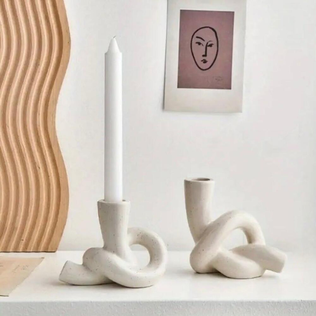 Halat Düğümü Mumluk Silikon Kalıp - KS3077