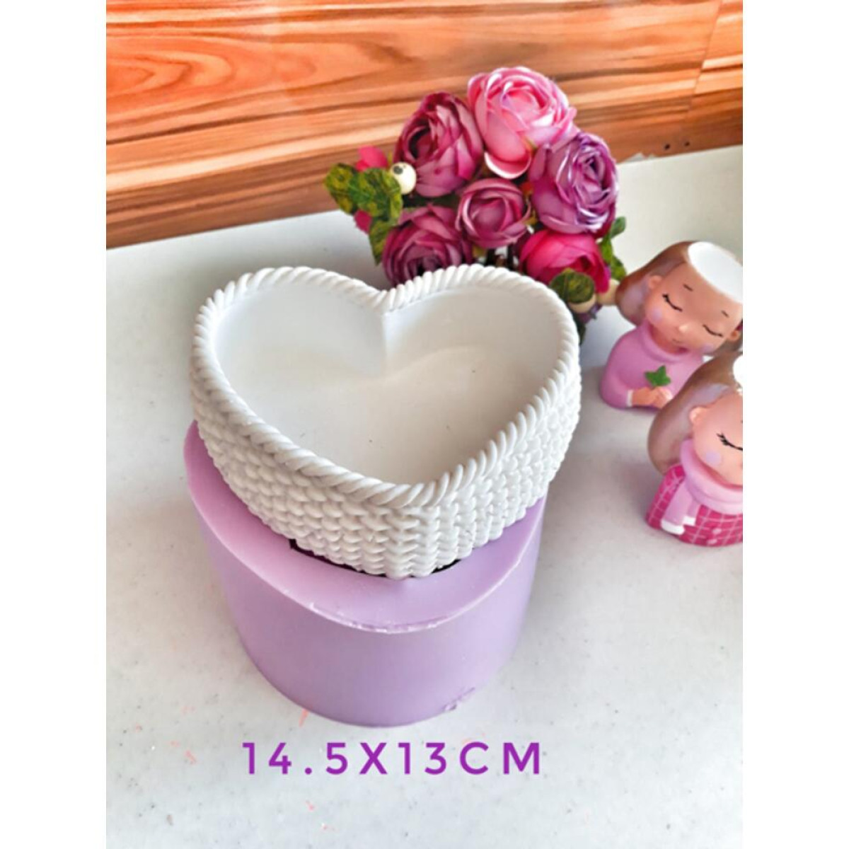 Kalpli Hasır Saksı Silikon Kalıp- HD1012