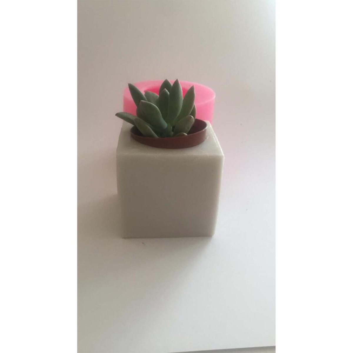 Kare Küp Saksı Silikon Kalıp - HD1306