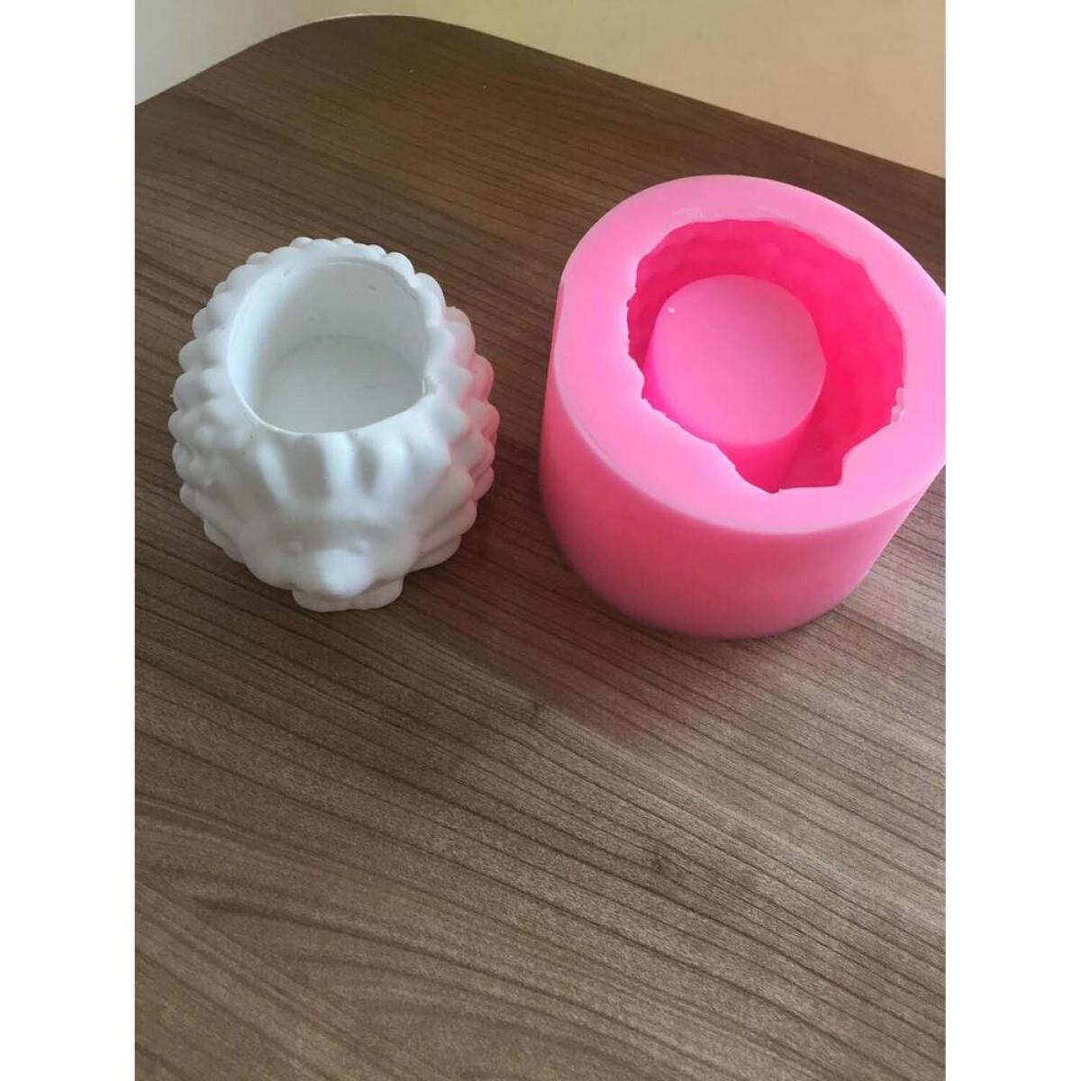 Kirpi Sukulent Saksı Silikon Kalıp - HD1344