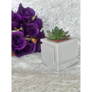 Küp Sukulent Saksı Silikon Kalıp - HD0945 Küp Sukulent Saksı Silikon Kalıp - HD0945