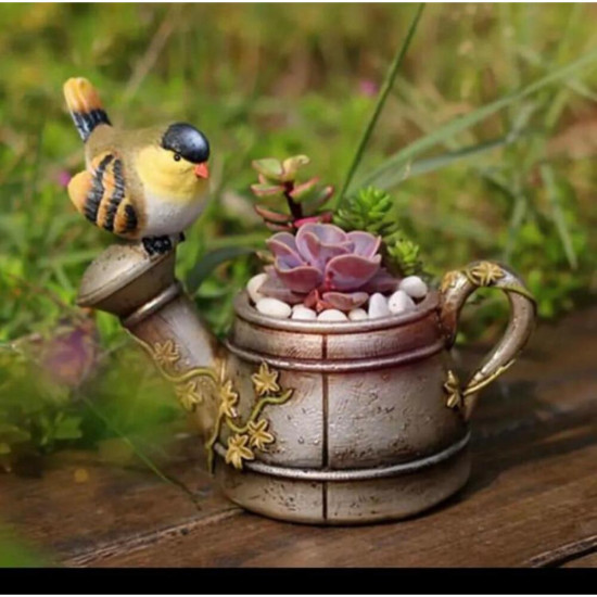 Kuşlu Saksı Silikon Kalıp - HD1872