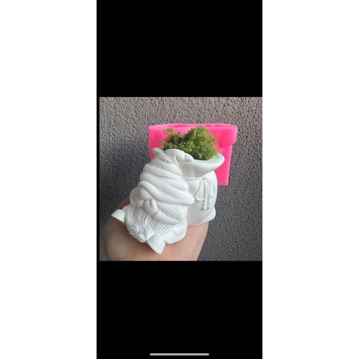 Mini Gnome Saksı Silikon Kalıp -KS3169