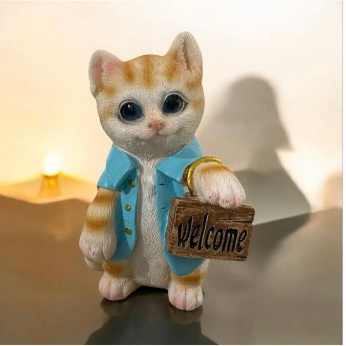 Mini Kedi Welcome Silikon Kalıp-KS3033