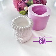 Örgü Torba Saksı Silikon Kalıp - HD0896