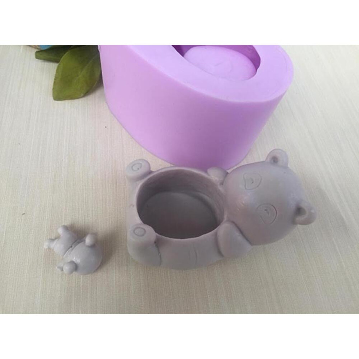 Panda Sukulent Saksı Silikon Kalıp -  HD1156