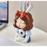 Pandalı Kız Saksı Silikon Kalıp - HD1803 Pandalı Kız Saksı Silikon Kalıp - HD1803