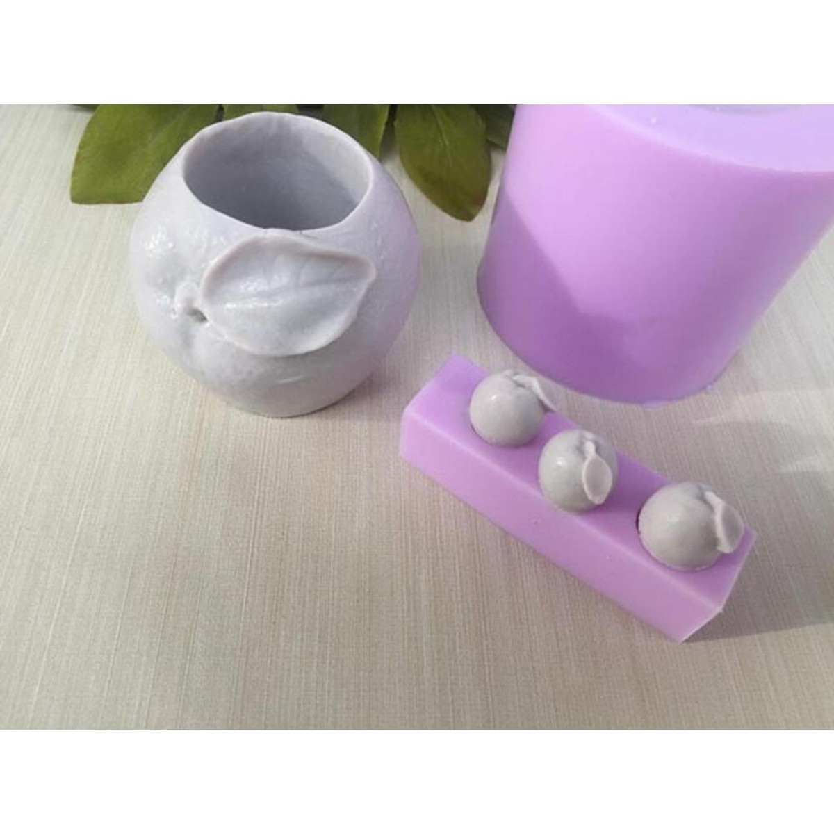 Portakal Sukulent Saksı 8Cm Silikon Kalıp - HD1157