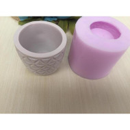 Saksı Üçgen Desenli Silikon Kalıp 7x7.5 cm - HD1150 Saksı Üçgen Desenli Silikon Kalıp 7x7.5 cm - HD1150