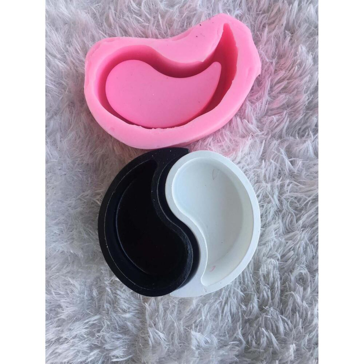 Saksı Yin Ve Yang Temalı Silikon Kalıp- HD1301