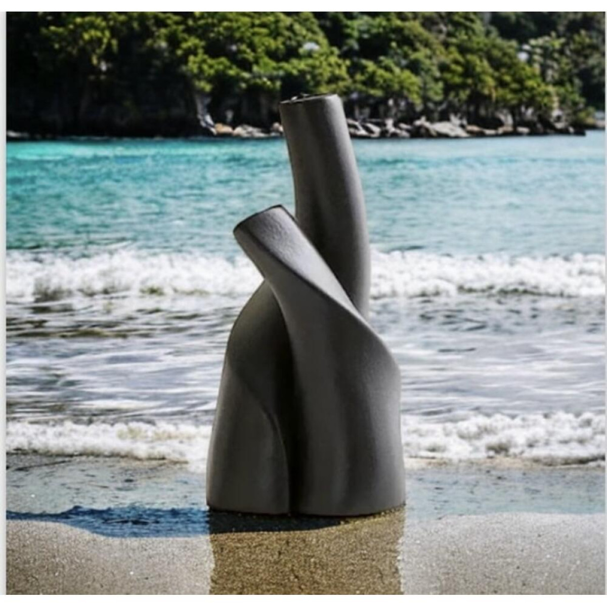 Sarılan Vazo Silikon Kalıp Aşk ve Sevgililer Günü 20X10Cm - HD2074