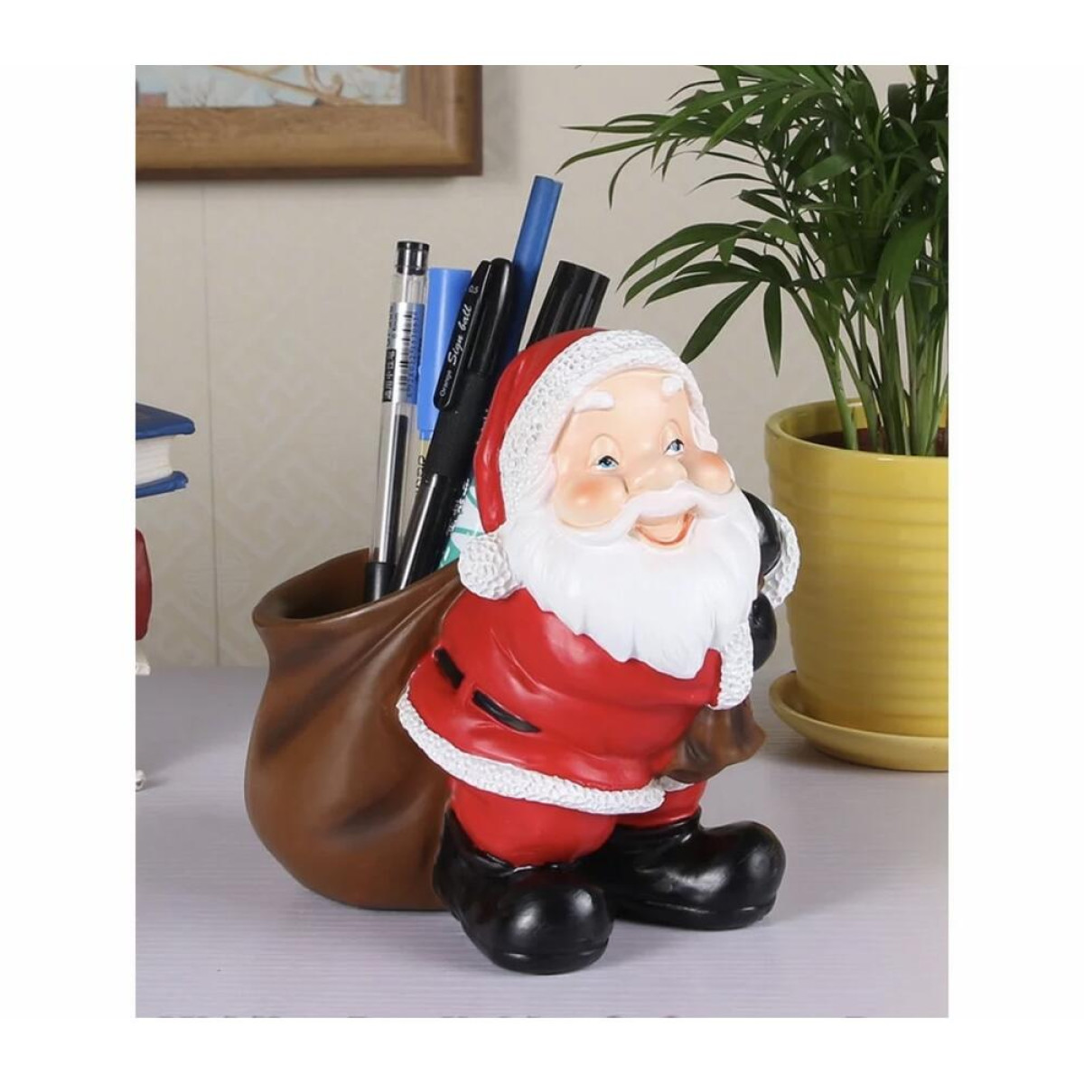 Şirin Noel Baba Kalemlik Silikon Kalıp 15Cm - HD1751