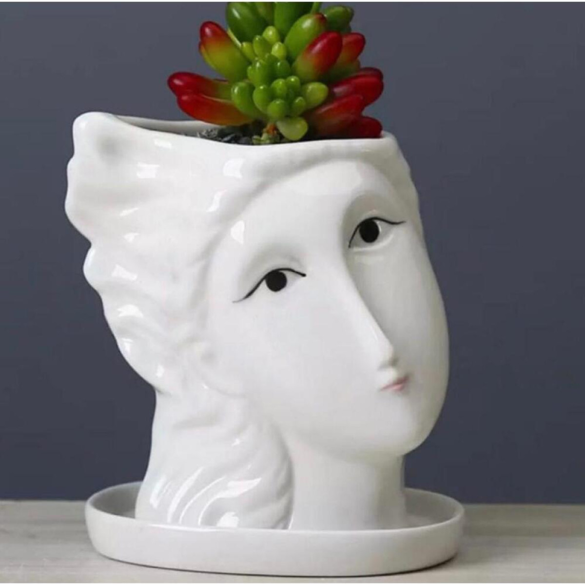 Tabanlıklı Kız Saksı 15Cm Silikon Kalıp - HD1643
