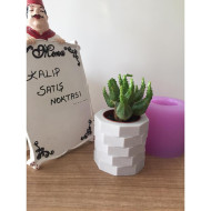 Taş Saksı Silikon Kalıp - HD1446