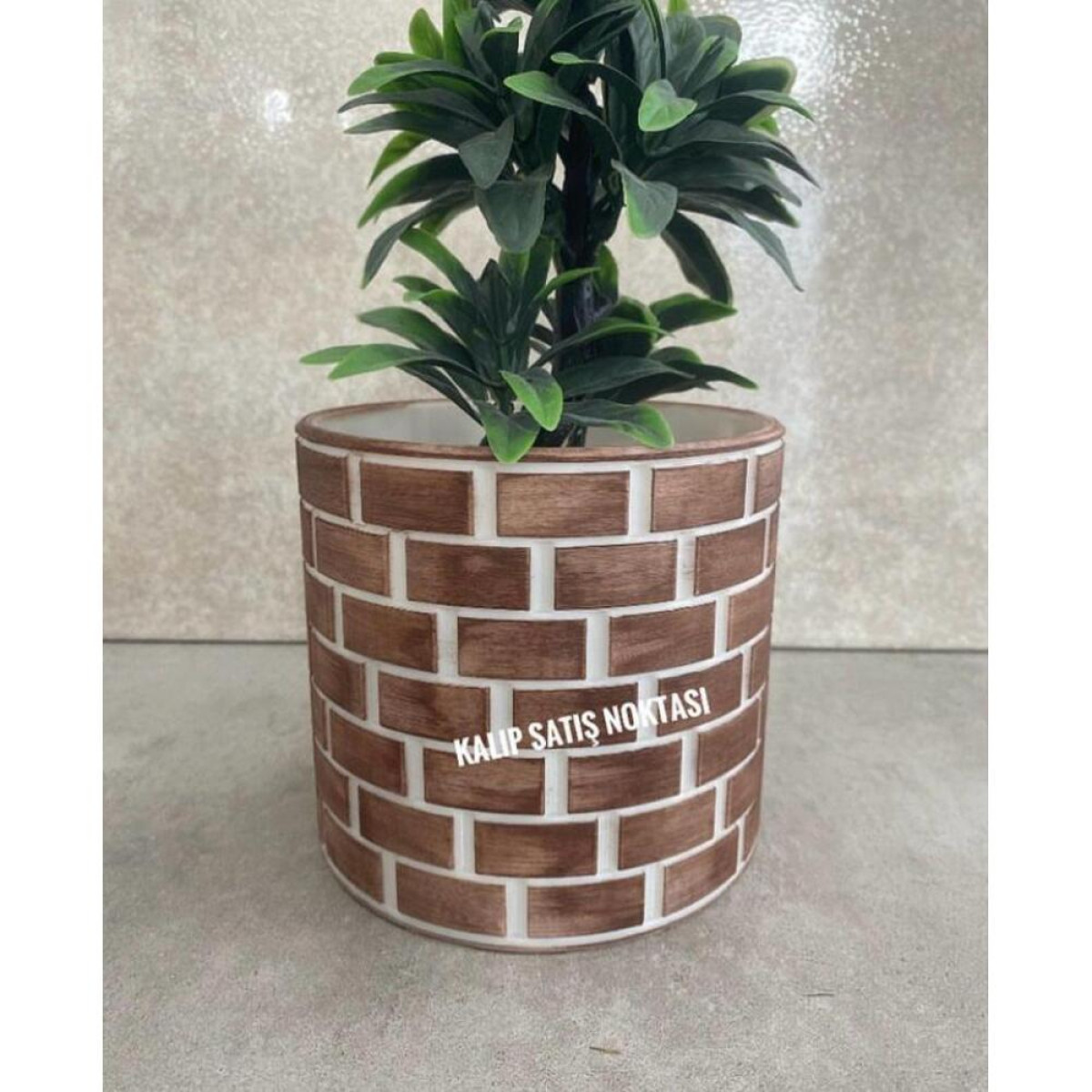 Tuğla Saksı Silikon Kalıp 13X13 Silikon Kalıp- HD2017