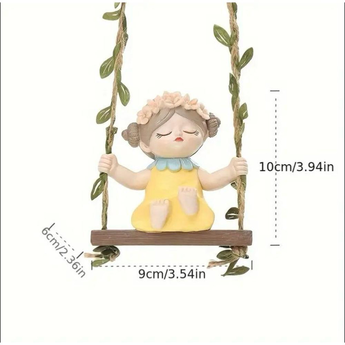 İpte Sallanan İki Topuzlu Kız Silikon Kalıp