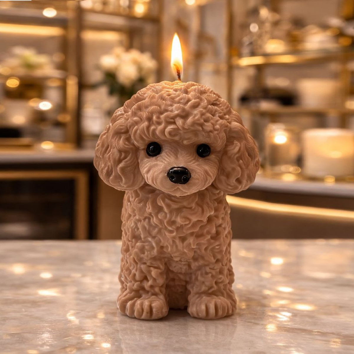 KS3645 Köpek Mumluk Kahverengi Silikon Kalıbı