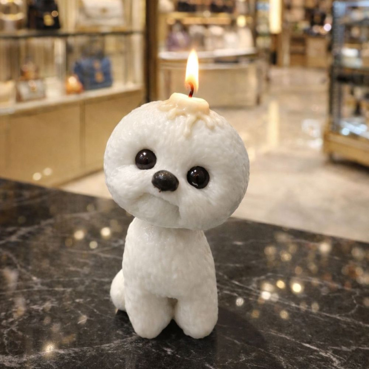 KS3646 Yumoş Köpek Mum Silikon Kalıbı