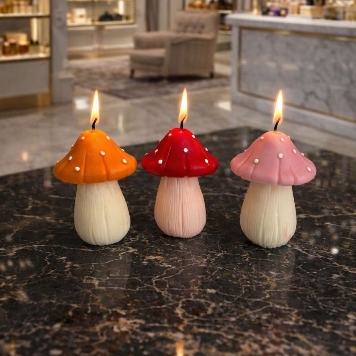 KS3666 Mantar Mum Silikon Kalıbı