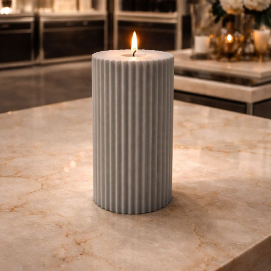 KS3678 Çizgili Mumluk Silikon Kalıbı KS3678 Çizgili Mumluk Silikon Kalıbı