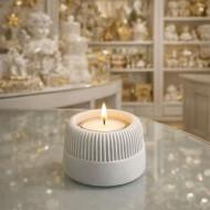 KS3723 Çizgili Düz Mumluk Silikon Kalıbı