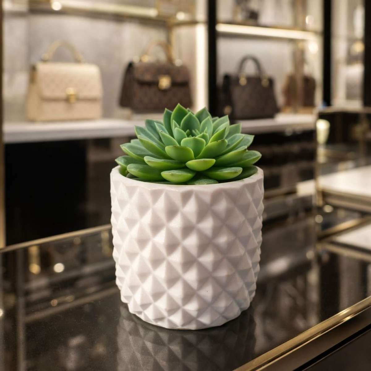 KS3748 Prizma Sukulent Saksı Silikon Kalıbı