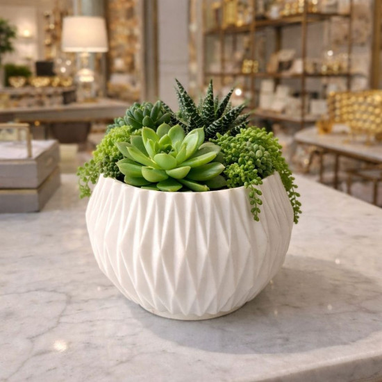 KS3751 Baklava Desen Sukulent Saksı Silikon Kalıbı KS3751 Baklava Desen Sukulent Saksı Silikon Kalıbı